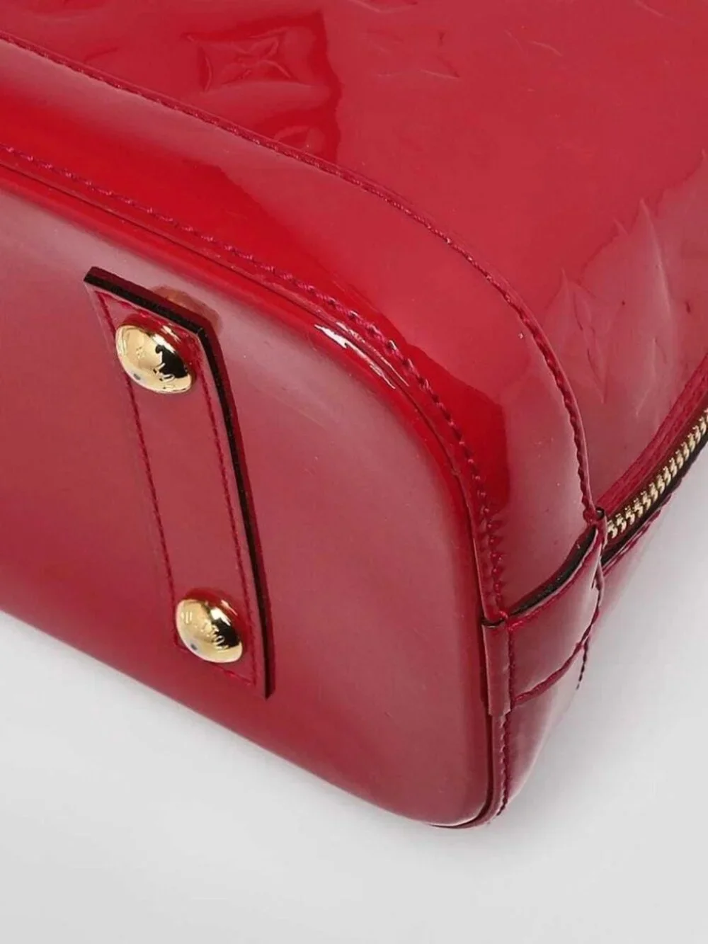 Louis Vuitton Rose Indian Monogram Vernis Alma PM Bag